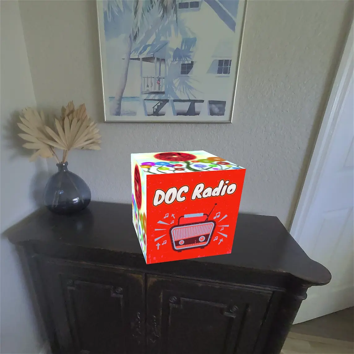 DOC Radio Cube in mixed reality